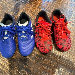 Kids Blue and Red Athletic Shoes